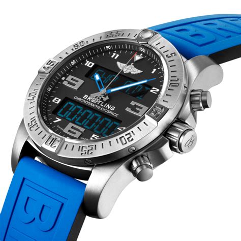 breitling exospace armband blau|Exospace B55 .